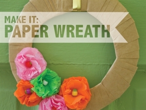 Make a paper wreath!